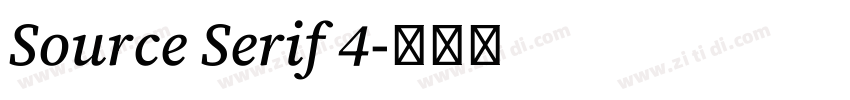 Source Serif 4字体转换